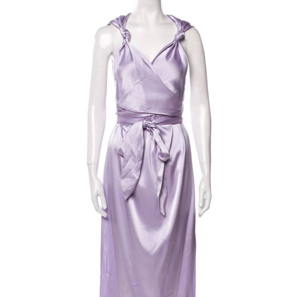 Nanuska Silk Purple Dress - BRAND NEW w Tags - Medium - Tie - Size Small